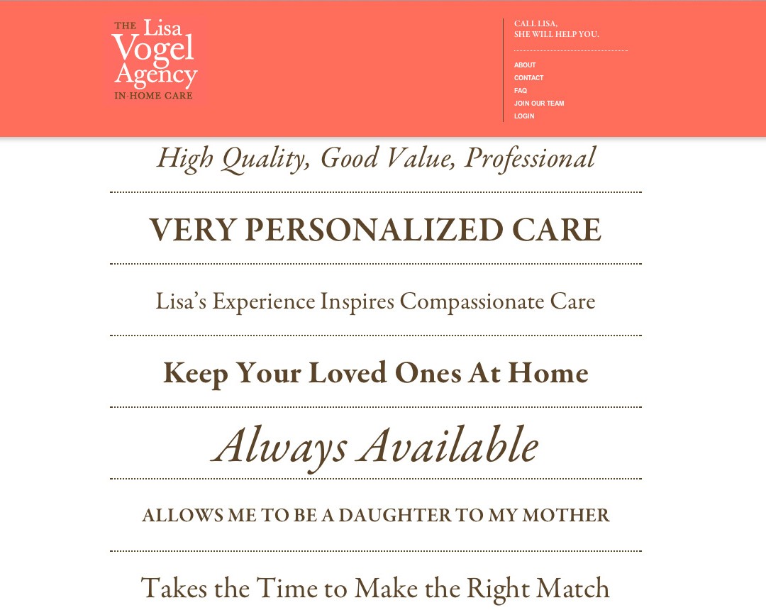 The Lisa Vogel Agency Site Launch